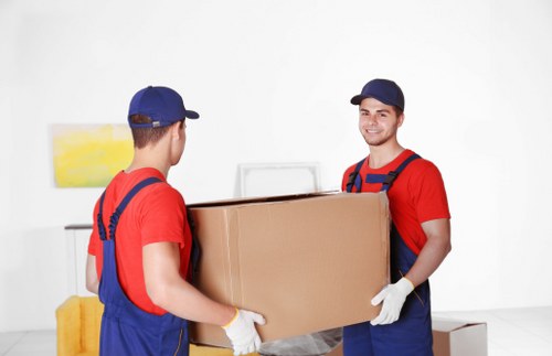 Man With Van Haringey handling recyclable household items during a local move
