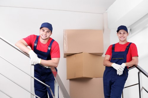 Commercial moving team planning a business relocation in Haringey