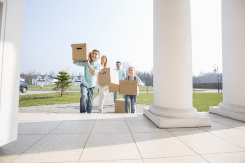 Removal team preparing a local move in Haringey
