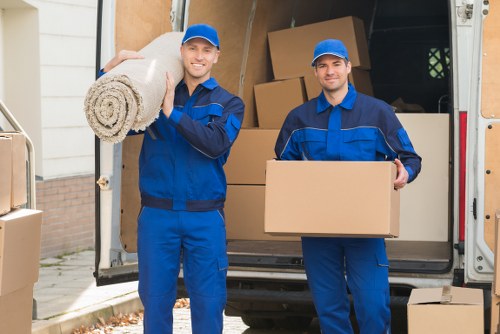 Professional commercial move setup in a Haringey business district