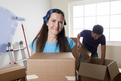 Van moving team preparing a safe relocation in Haringey