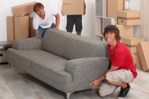 Professional movers planning a furniture relocation in Haringey