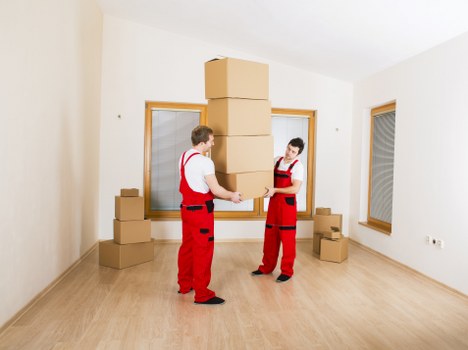 Office relocation logistics in a busy Haringey street